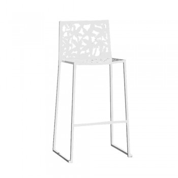 2 stoličky v provedení White Metal Laser Cut Low nebo High Design - Patatix
