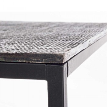 2 konferenční stolky z hliníku a lakované oceli Homemotion - Sereno