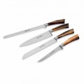 4 kuchyňské nože s plnou rukojetí, Berti exkluzivně pro Viadurini - Caravaggio