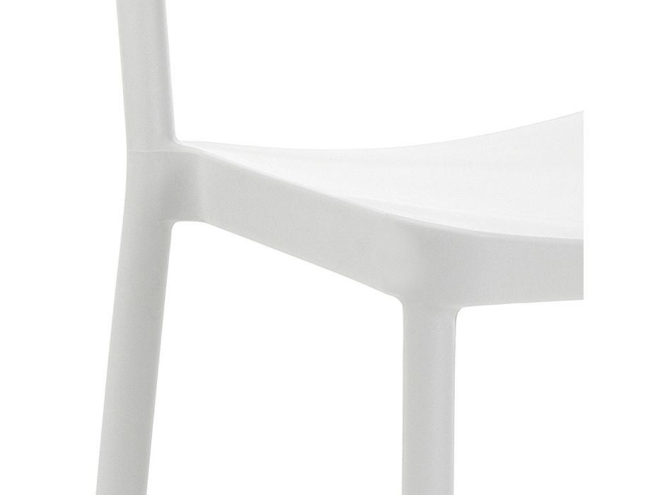 4 stohovatelné venkovní a vnitřní židle z polypropylenu - Cervina Viadurini