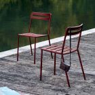 4 venkovní stohovatelné kovové židle vyrobené v Itálii - Yolonda Viadurini
