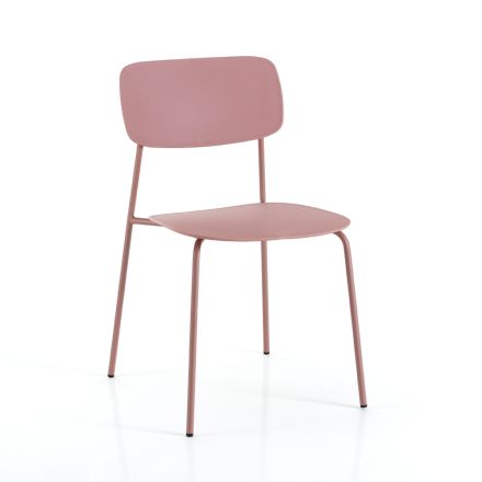 4 jídelní židle z oceli a polypropylenu - Aquila Viadurini