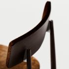 4 jídelní židle z masivního jasanového dřeva a tkaniny vyrobené v Itálii - Sulu Viadurini