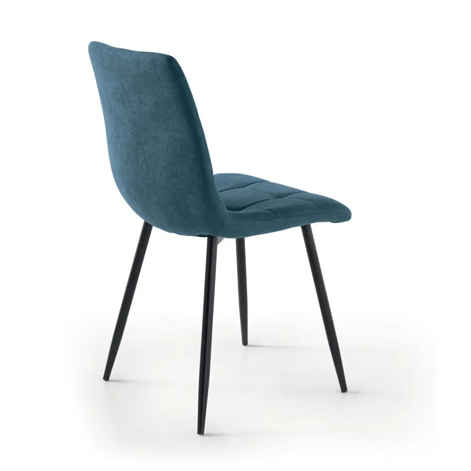 4 křesla do obývacího pokoje s látkovými sedáky v různých barvách - Aktuální Viadurini