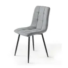 4 křesla do obývacího pokoje s látkovými sedáky v různých barvách - Aktuální Viadurini