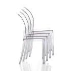 4 stohovatelné venkovní a vnitřní židle z polykarbonátu – koně Viadurini