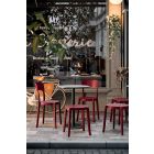 4 venkovní stohovatelné polypropylenové židle vyrobené v Itálii Design - Alexus Viadurini