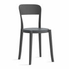 4 venkovní stohovatelné polypropylenové židle vyrobené v Itálii Design - Alexus Viadurini