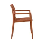 4 stohovatelné zahradní židle z UV odolného polypropylenu - Ondara Viadurini