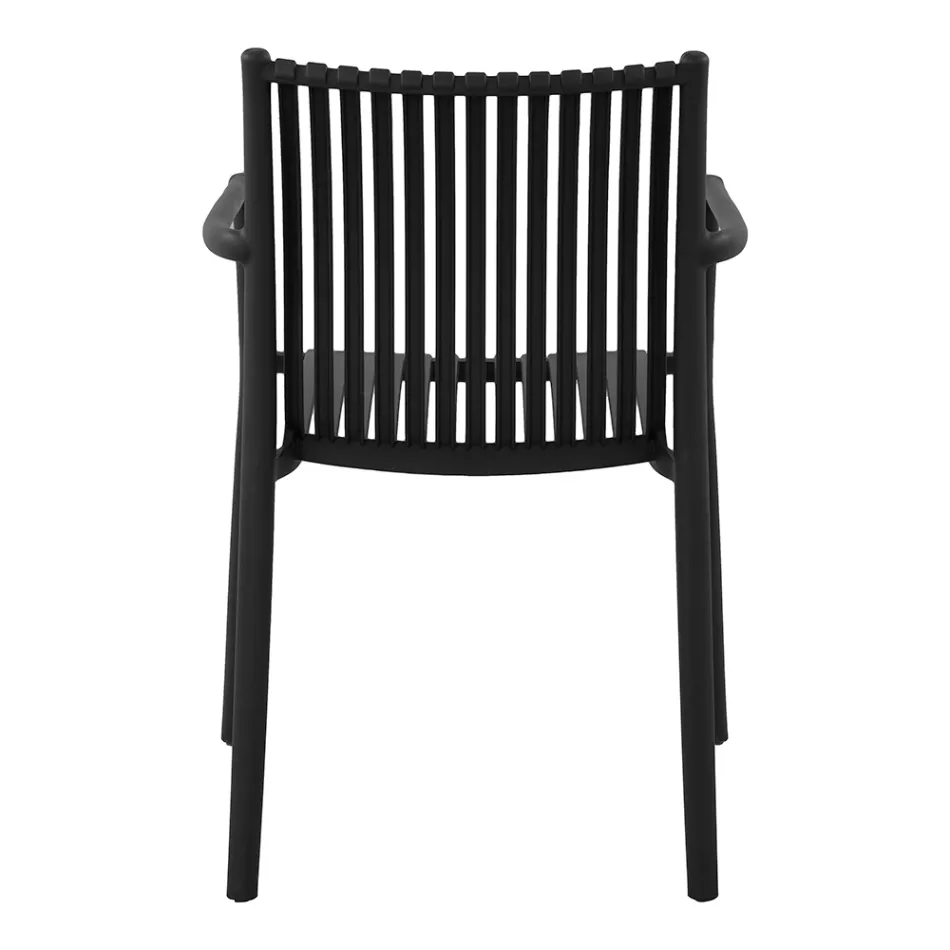 4 stohovatelné zahradní židle z UV odolného polypropylenu - Ondara Viadurini