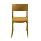 4 stohovatelné polypropylenové obývací židle v různých barvách - Slancio Viadurini