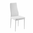 4 moderní jídelní židle v imitaci kůže a kovových nohou - Spiga Viadurini