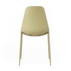 4 židle vyrobené s polypropylenovým sedákem a kovovými nohami - Mary Viadurini