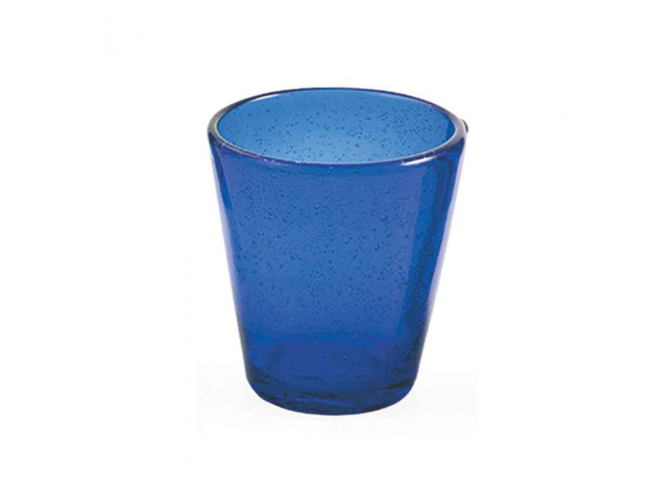 6 Brýle Water Craft Service of Color Blown Glass - Yucatan Viadurini