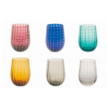 6 barevných a moderních skleněných brýlí pro elegantní vodu - Persie
