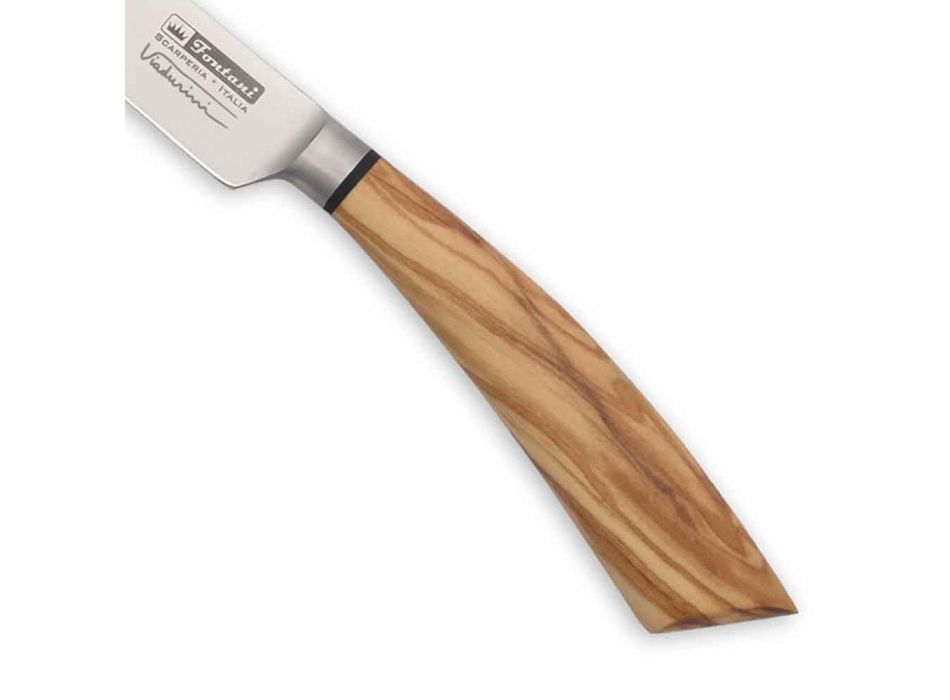 6 ručně vyráběných steakových nožů v rohu nebo dřevě vyrobených v Itálii - Zuzana Viadurini