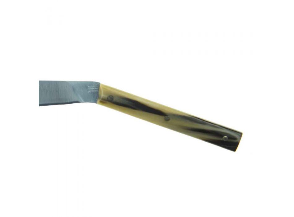 6 ergonomických steakových nožů s ocelovou čepelí vyrobených v Itálii - žralok