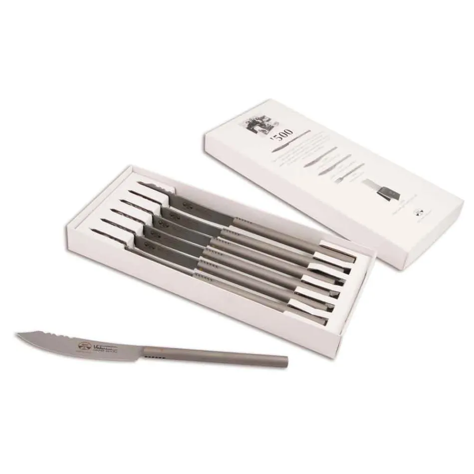 6 stolních nožů 500 s hladkou čepelí Berti exkluzivně pro Viadurni - Duno Viadurini