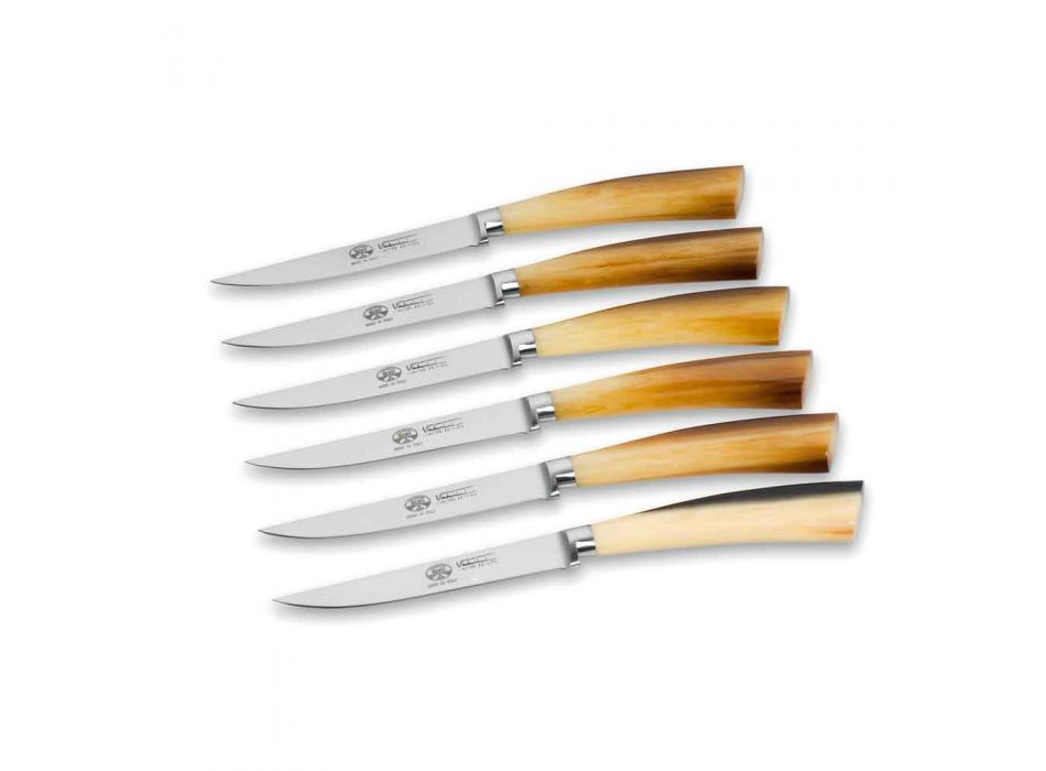 6 nožů Berti Plenum s hladkým ostřím exkluzivně pro Viadurini - Andalo Viadurini