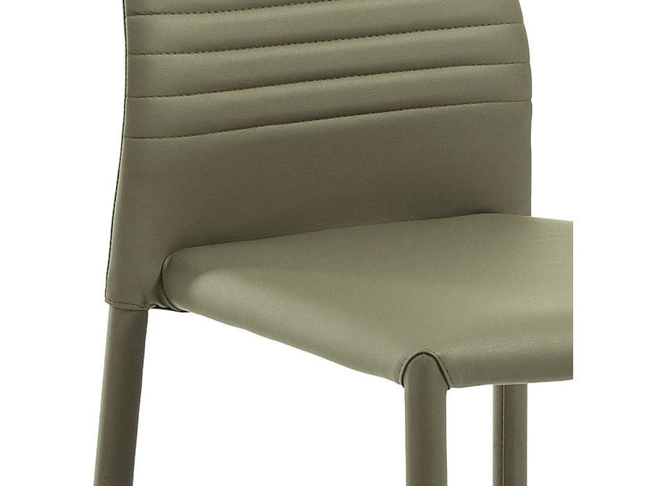 6 skládacích židlí v barevném moderním designu z ekokože do obývacího pokoje - Merida
