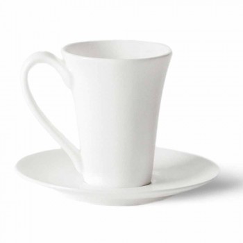 6 porcelánových kávových šálků s kávovou konvicí a cukrovou miskou - Romilda