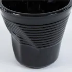 6 šálků kávy zmačkané sklenice v barevném designovém skle - Sarabi Viadurini