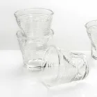 6 šálků kávy zmačkané sklenice v barevném designovém skle - Sarabi Viadurini