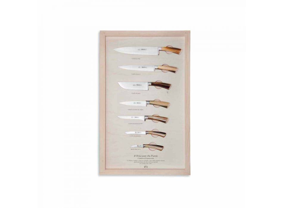7 nerezových nástěnných nožů Berti exkluzivně pro Viadurini - Modigliani Viadurini