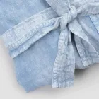 Luxusní těžký lněný župan s kapucí Made in Italy - Palace Viadurini