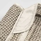 Luxusní župan Kimono z lnu a bavlny, 2 povrchové úpravy Made in Italy - Kleone Viadurini