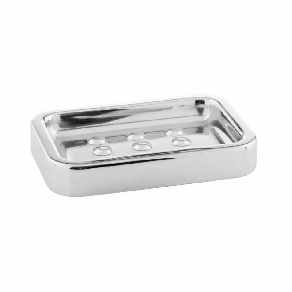 Samostatně stojící koupelnové doplňky z chromované nerezové oceli - lesklé Viadurini