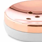 Volně stojící koupelnové doplňky z bílého porcelánu s měděnými detaily - Scampia Viadurini