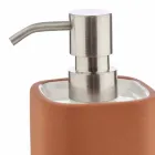 Volně stojící koupelnové doplňky z terakoty a bílé keramiky - terakota Viadurini