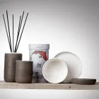 Koupelnové doplňky z bílé žáruvzdorné hlíny Made in Italy - Antonella Viadurini