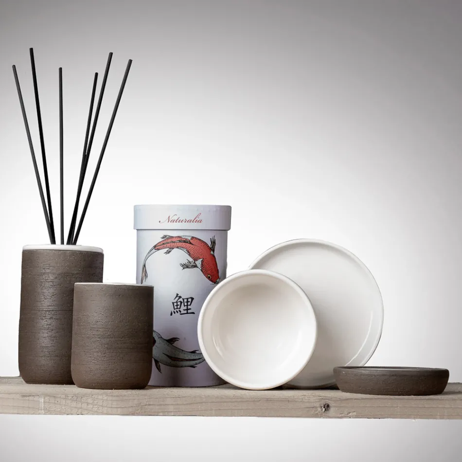 Koupelnové doplňky z bílé žáruvzdorné hlíny Made in Italy - Antonella Viadurini