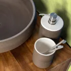 Koupelnové doplňky z bílé žáruvzdorné hlíny Made in Italy - Antonella Viadurini