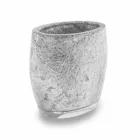 Koupelnové doplňky z pryskyřice potažené stříbrným listem - argentinské Viadurini