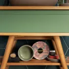 Zelené koupelnové doplňky ze žáruvzdorné hlíny Made in Italy - Antonella Viadurini