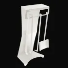 Krbové doplňky z lakované oceli Made in Italy 3 kusy - Virgil Viadurini