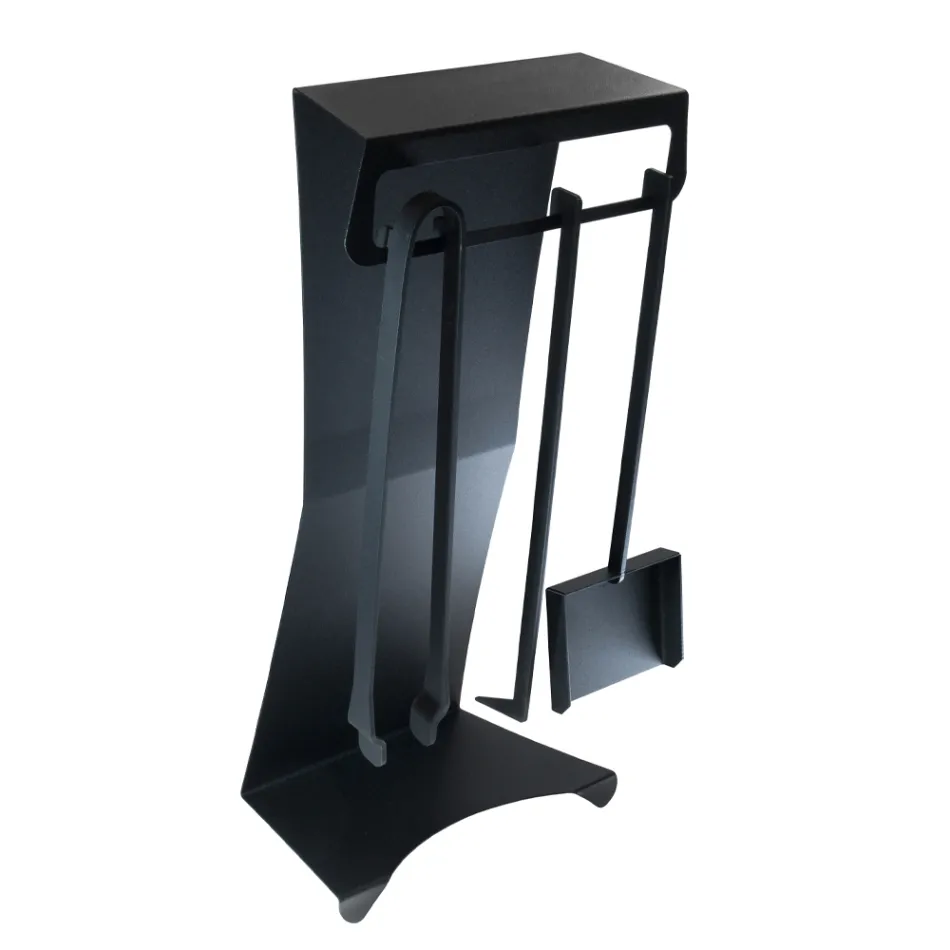 Krbové doplňky z lakované oceli Made in Italy 3 kusy - Virgil Viadurini