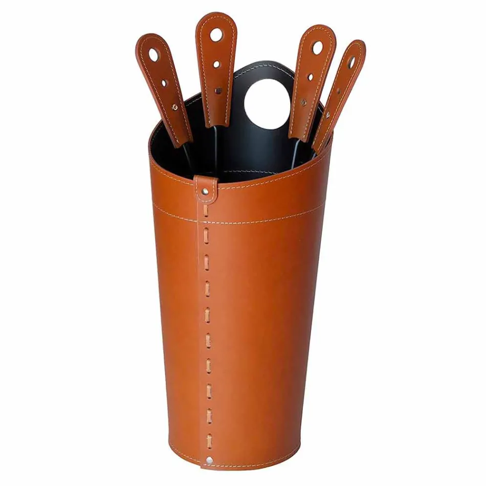 Krbové doplňky s koženými držáky Nilar, moderní design Viadurini