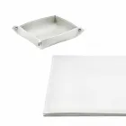 Stolní doplňky z regenerované kůže 5 kusů vyrobené v Itálii - Aristoteles Viadurini