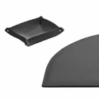 Stolní doplňky z regenerované kůže 4 kusy vyrobené v Itálii - Medea Viadurini