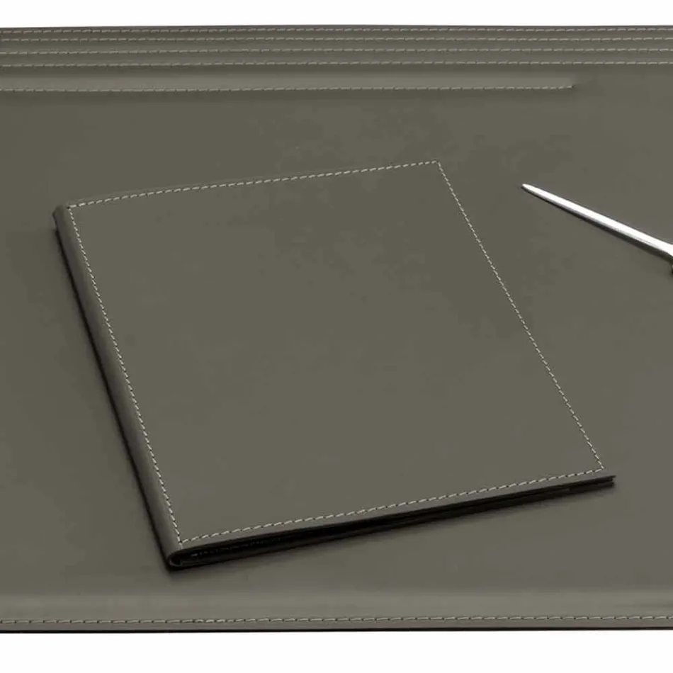 Stolní doplňky z regenerované kůže 5 kusů vyrobené v Itálii - Ebe Viadurini