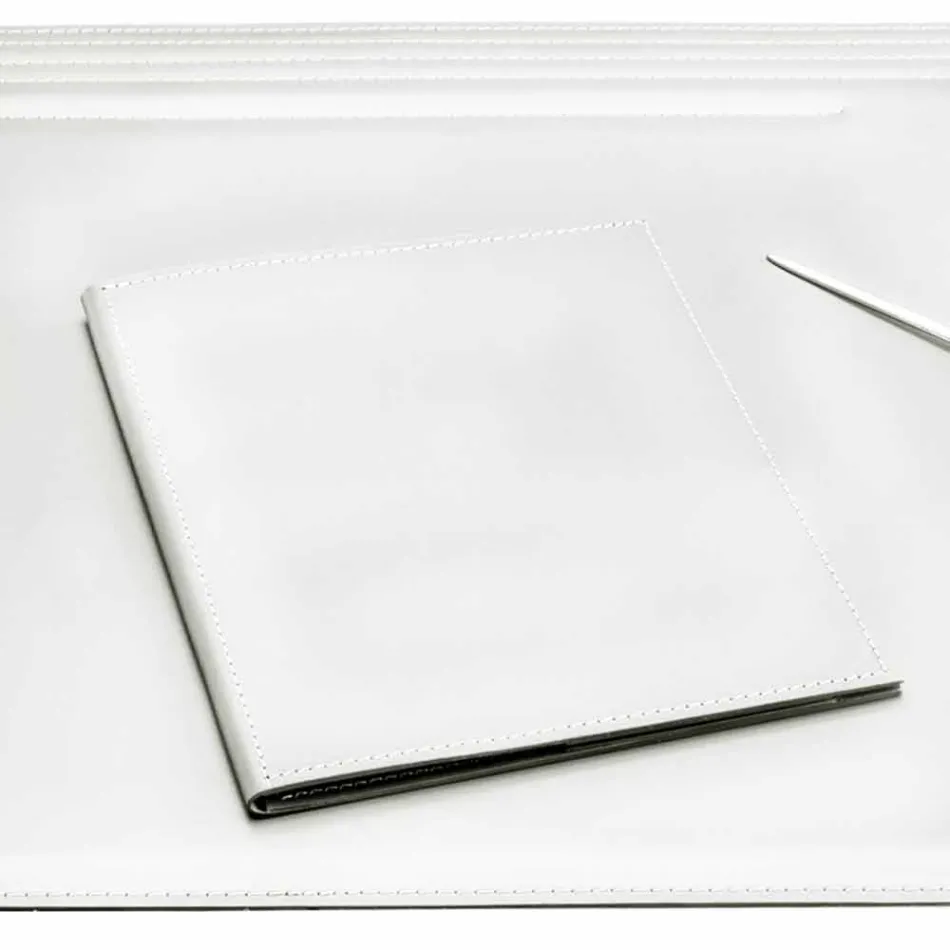 Stolní doplňky z regenerované kůže 5 kusů vyrobené v Itálii - Ebe Viadurini