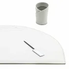 Stolní doplňky z regenerované kůže 5 kusů vyrobené v Itálii - Medea Viadurini