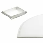 Stolní doplňky z regenerované kůže 5 kusů vyrobené v Itálii - Medea Viadurini