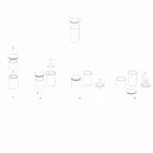 Prostorově úsporné příslušenství pro kuchyňské nářadí z mramoru, dřeva a oceli - Astoria Viadurini