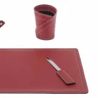 Příslušenství 4-kusový regenerovaný kožený stůl vyrobený v Itálii - Ascanio Viadurini