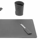 Příslušenství 4-kusový regenerovaný kožený stůl vyrobený v Itálii - Ascanio Viadurini